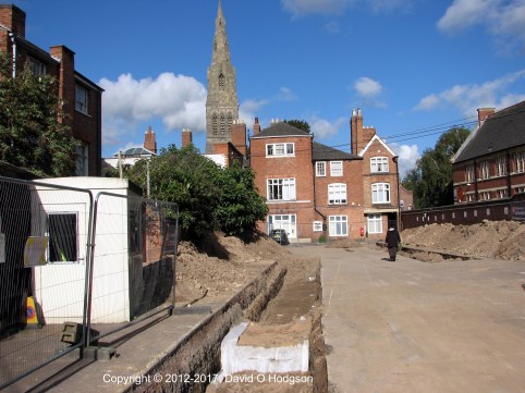 Trench in which the remains of King Richard III were found, Leicester