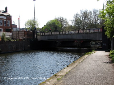 Leicester, West Bridge from River Soar