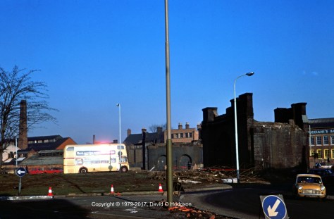 West Bridge Viaduct, Leicester, January 1979