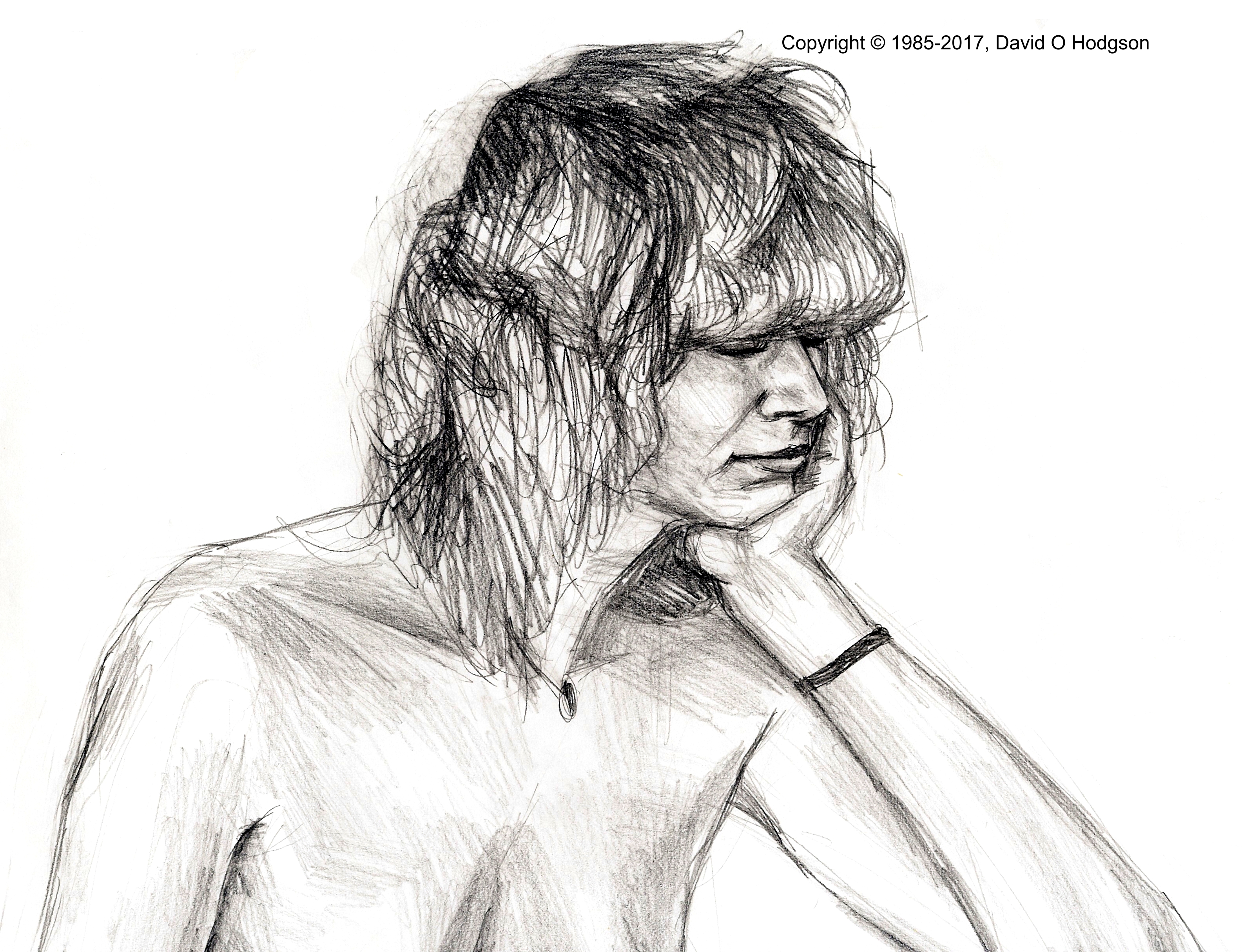 Life Drawing Sample. Cricklade College, 1985