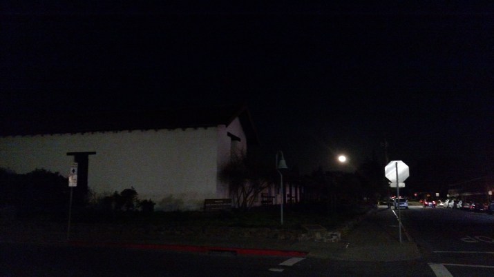 Sonoma Mission with Full Moon