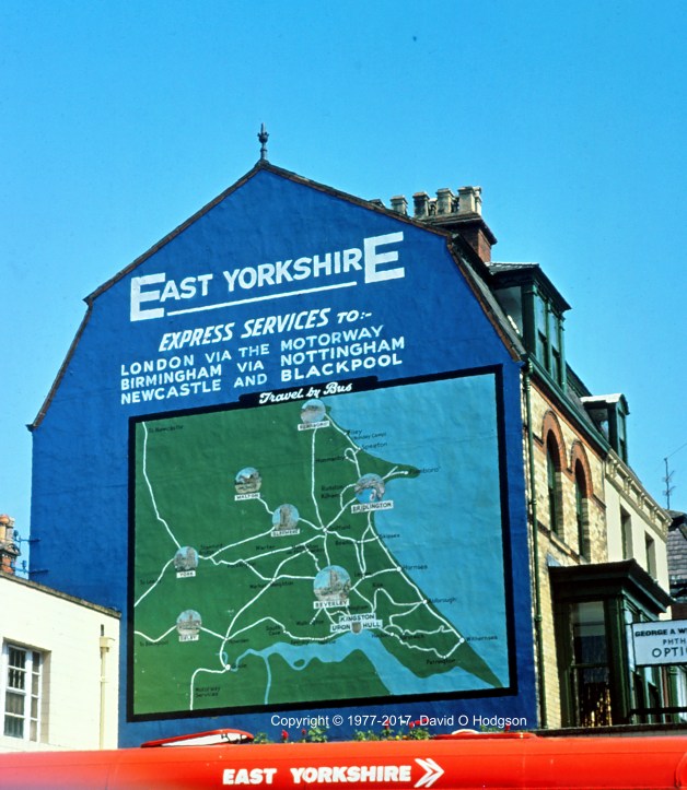 East Yorkshire Wall Map, Bridlington, 1977