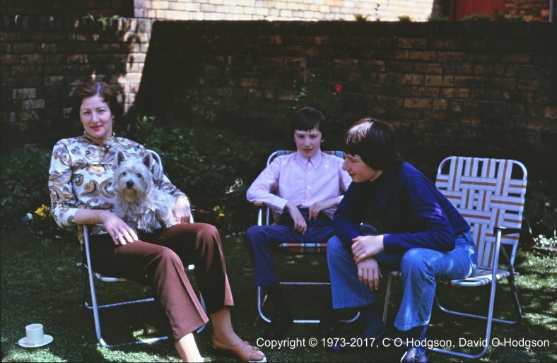 Tea in the Garden, West Street, Scarborough, June 1973