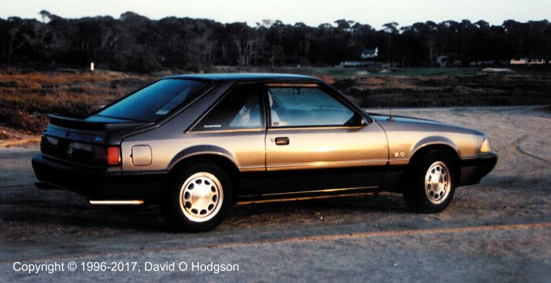 My 1989 Ford Mustang, in Monterey