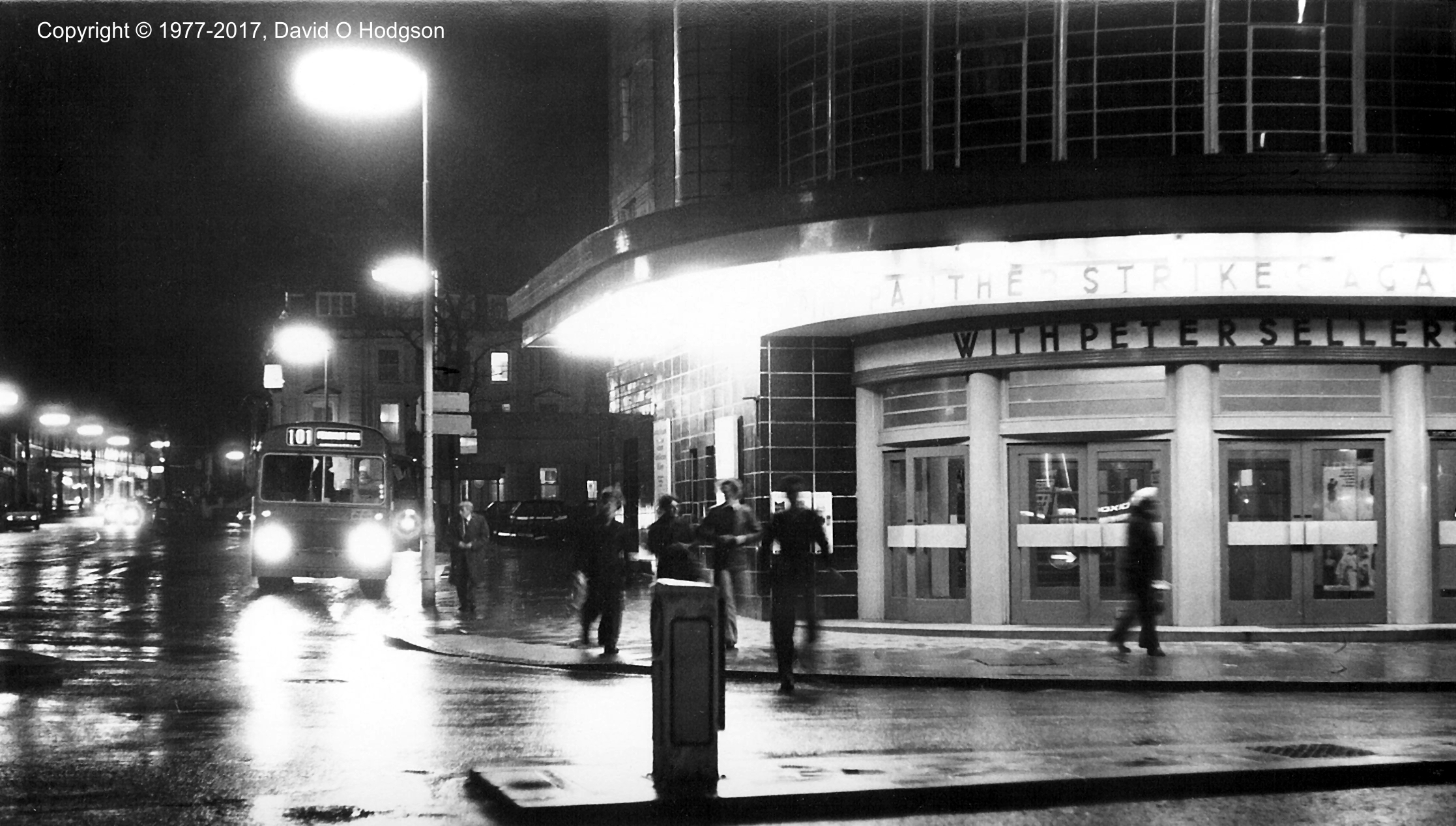 Scarborough Odeon at night, 1977