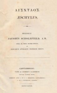The Works of Aeschylus, Printed in 1830