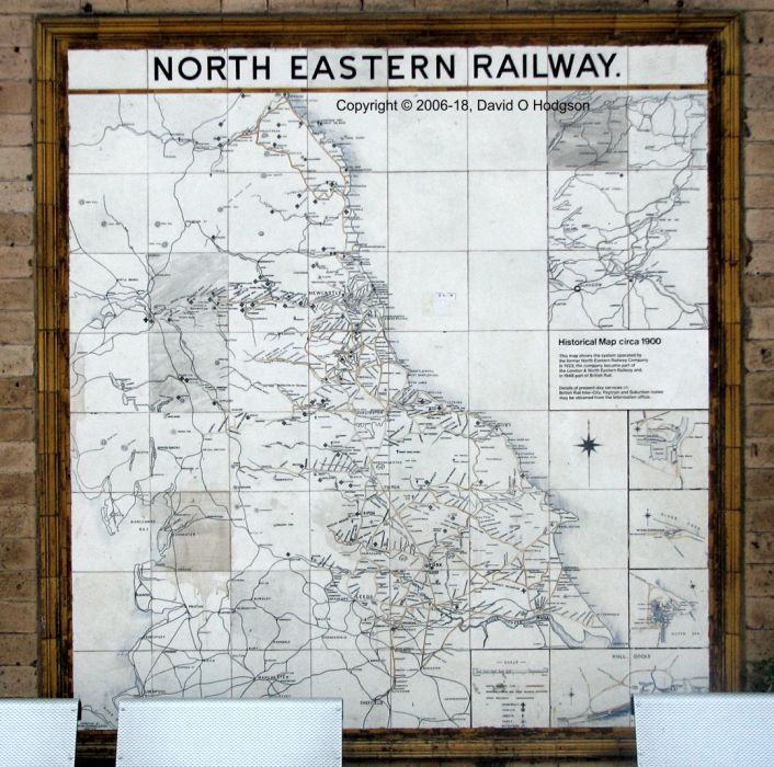 North Eastern Railway tile map, York