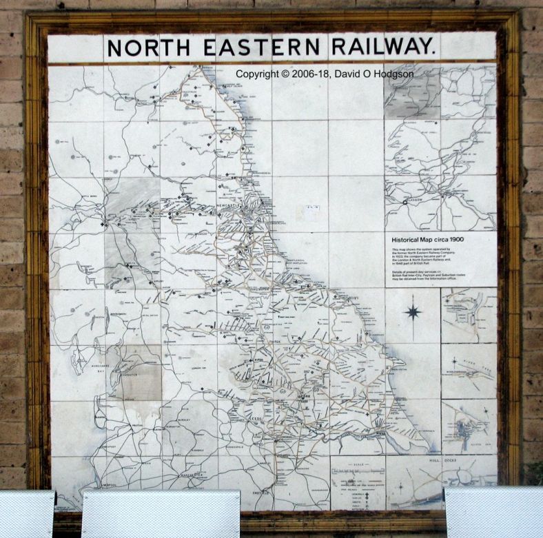 North Eastern Railway tile map, York