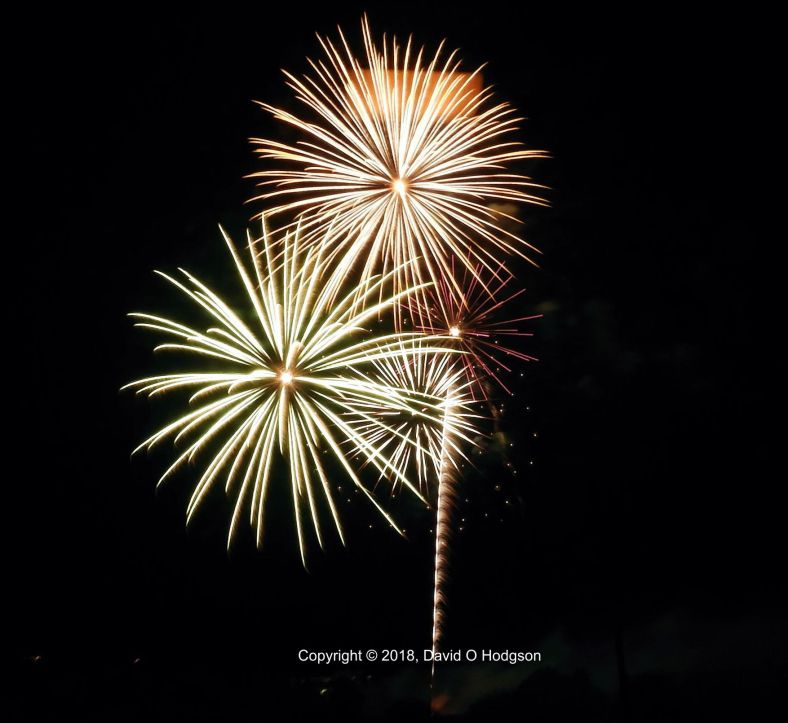 Fireworks at Yountville, 2018