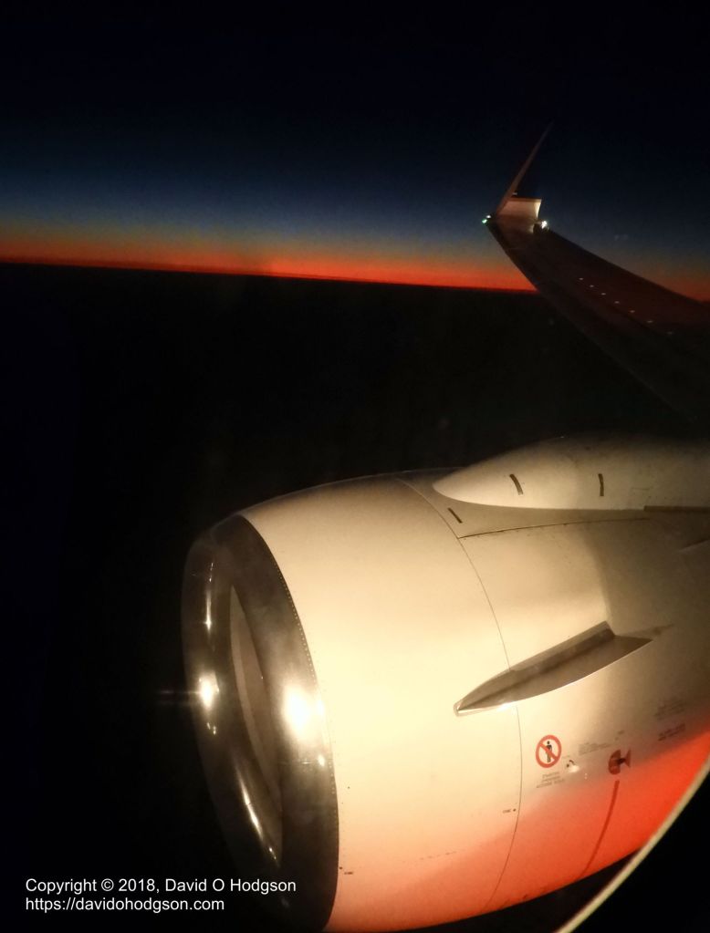 Boeing 737-800 Landing at Sunset