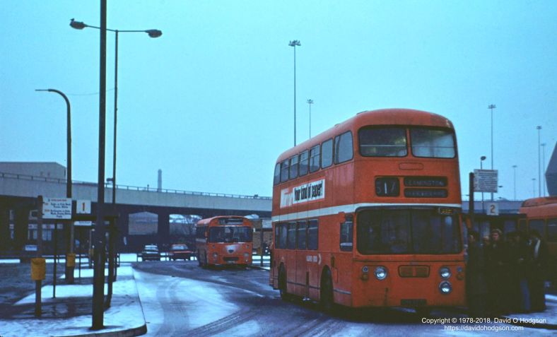 Pool Meadow Bus Station, Coventry, in the Snow