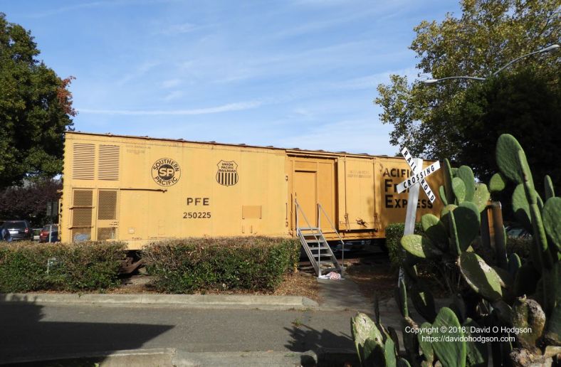 Refrigerator Car at P&SR Depot, Sebastopol