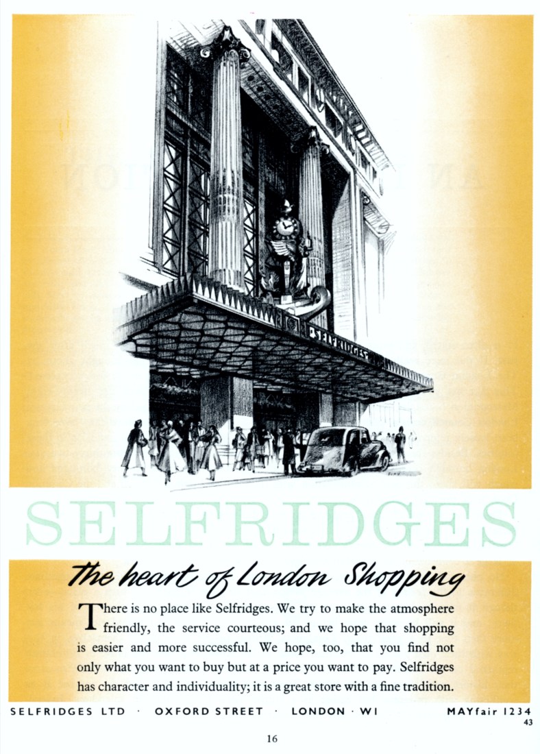 Advertisement for Selfridges, 1964