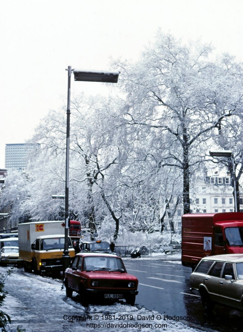 Bloomsbury Square, London, in Snow, 1981