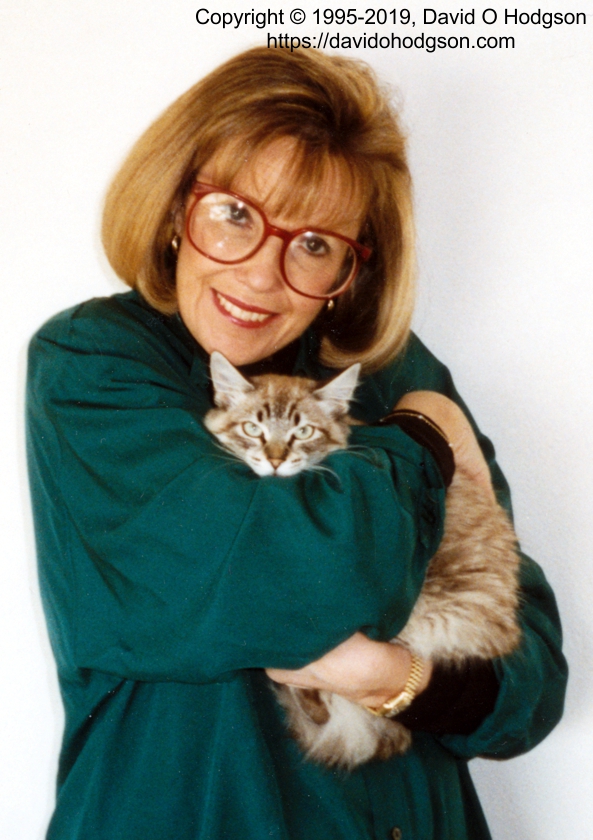 Mary with Foster Kitten Natasha